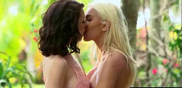  Lovely Sexy Lesbo Girls (Ryland Ann & Uma Jolie) Playing On Camera video-25